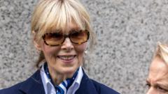 E Jean Carroll and Donald Trump